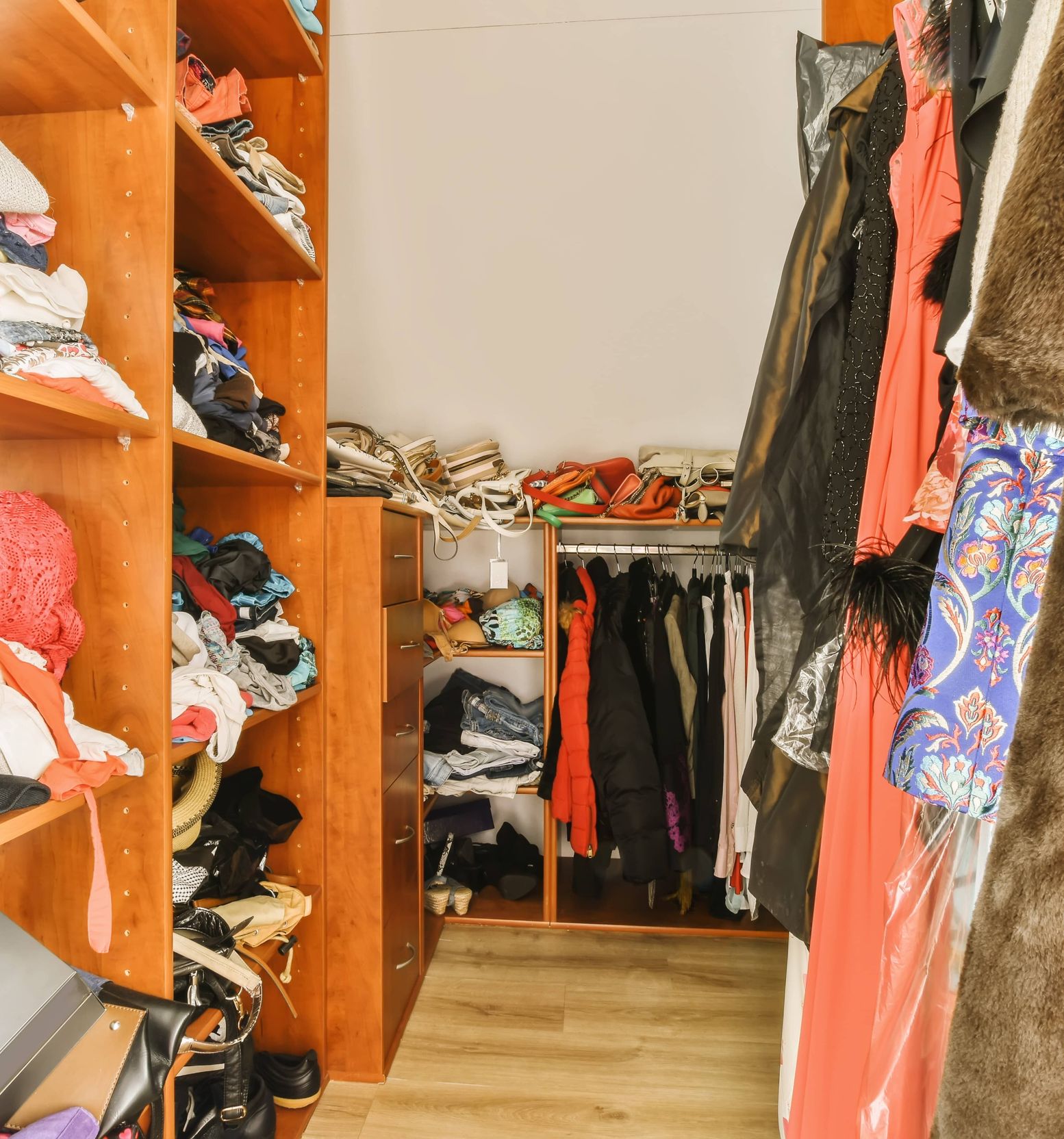 messy closet